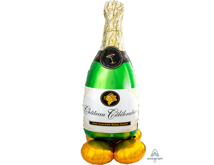 Champagne Bottle Airloonz Decoration Balloon Set